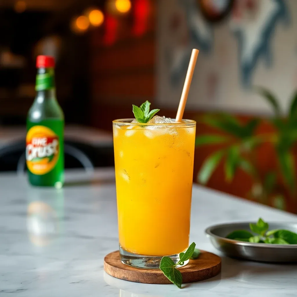 FireCrust Mango Basil Cooler